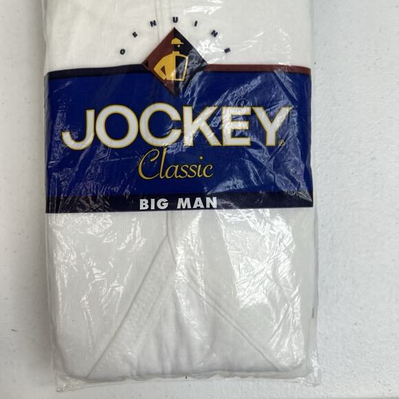 JOCKEY Sz 46 Classic Big Man Briefs Underwear Y-Front 2 Pack White Vtg Y2K 2000 - Picture 4 of 9